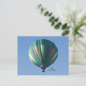Zollie Hot Air Ballon Briefkaart (Staand voorkant)
