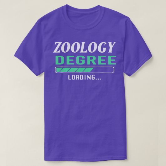 Zology Degree loading for future zoologist T-shirt (Design voorkant)