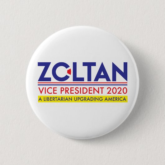 Zoltan Istvan VP 2020 Ronde Button 5,7 Cm (Voorkant)