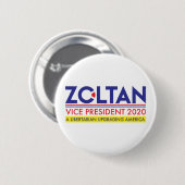 Zoltan Istvan VP 2020 Ronde Button 5,7 Cm (Voorkant /achterkant)
