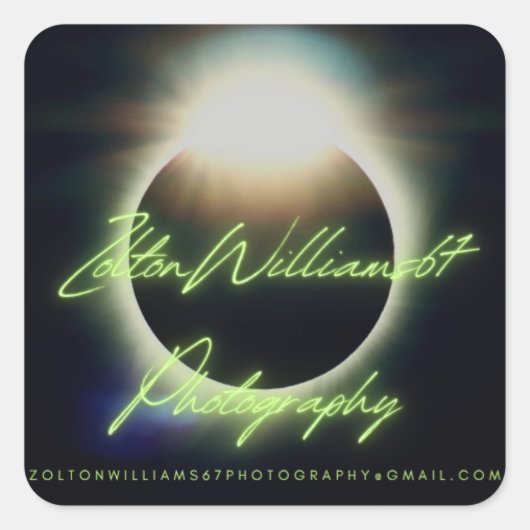 Zolton Williams 67 Photography  Vierkante Sticker (Voorkant)