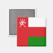 zOM001 Omani FLAG of Oman, Fridge Magneet (Voorkant / Achterkant)
