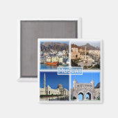 zOM003 MUSCAT Central Business District, Fridge Magneet (Voorkant / Achterkant)