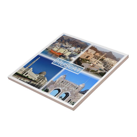 zOM003 MUSCAT Central Business District, Tegeltje (Zijkant)