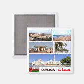 zOM006 i love OMAN mosaic, Asia, Fridge Magneet (Voorkant / Achterkant)