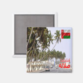 zOM007 SALALAH, Oman, Azië, Fridge Magneet (Voorkant / Achterkant)