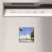 zOM008 Grand Mosque SULTAN QABOOS, Oman, Fridge Magneet (Insitu (Vaatwasser))