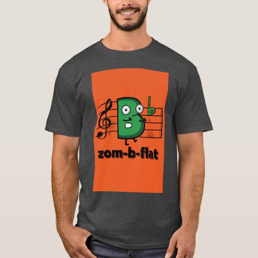 Zom-B-vlak Halloween T-shirt (Voorkant)