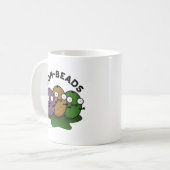 Zom-beads Funny Halloween Zombie Beads Pun Koffiemok (Voorkant links)