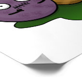 Zom-beads Funny Halloween Zombie Beads Pun Poster (Hoek)