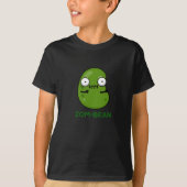 Zom-bean Grappige Halloween Zombie Bean Pun Dark B T-shirt (Voorkant)