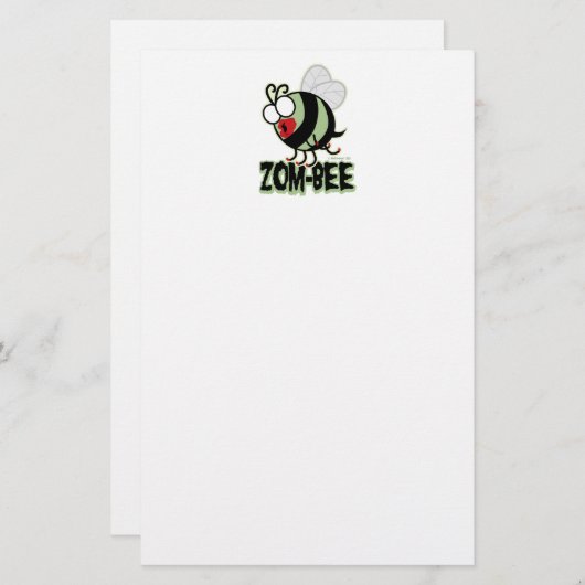 Zom-Bee Briefpapier (Voorkant / Achterkant)