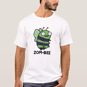 Zom-bee Funny Halloween Zombie Bee Pun T-shirt