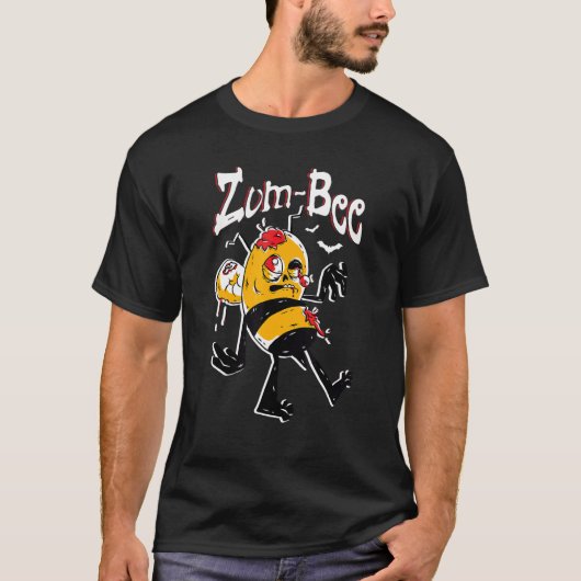 Zom bee Honeybee Trick of Tree Lover Hallo T-shirt (Voorkant)
