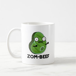 Zom-beef Funny Halloween Zombie Meat Pun Koffiemok