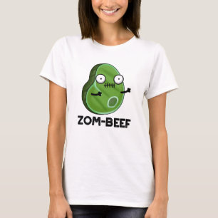Zom-beef Funny Halloween Zombie Meat Pun T-shirt