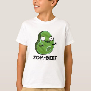 Zom-beef Funny Halloween Zombie Meat Pun T-shirt