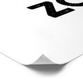 Zom-beep Funny Halloween Zombie Honker Pun Poster (Hoek)