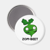 Zom-beet Funny Halloween Zombie Beet Pun Magneet (Voorkant / Achterkant)
