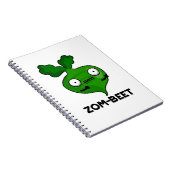 Zom-beet Funny Halloween Zombie Beet Pun Notitieboek (Rechterzijde)