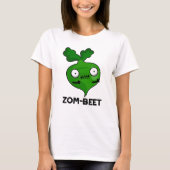 Zom-beet Funny Halloween Zombie Beet Pun T-shirt (Voorkant)