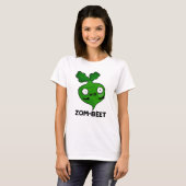 Zom-beet Funny Halloween Zombie Beet Pun T-shirt (Voorkant volledig)