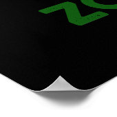 Zom-beet Funny Zombie Beet Pun Dark BG Poster (Hoek)