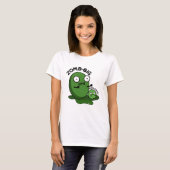 Zom-big Zom-small Funny Halloween Zombie Pun T-shirt (Voorkant volledig)