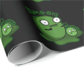 Zom-big Zom-small Funny Zombie Pun Dark BG Cadeaupapier (Rol Hoek)