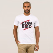 ZOM BMC zwarte letters op rode Z T-shirt (Voorkant volledig)