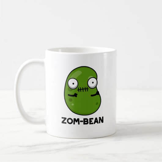 Zom-boon Funny Halloween Zombie Bean Pun Koffiemok (Links)