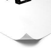 Zom-brie Funny Halloween Zombie Brie Cheese Pun Poster (Hoek)