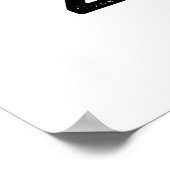 Zom-P Funny Halloween Zombie Alphabet P Pun Poster (Hoek)