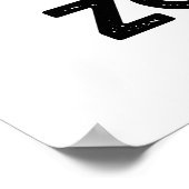 Zom-pit Funny Halloween Zombie Pit Bull Pun Poster (Hoek)