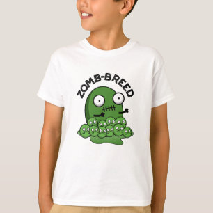 Zom-ras Funny Halloween Zombie Breed Pun T-shirt