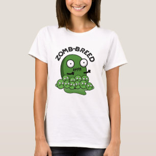 Zom-ras Funny Halloween Zombie Breed Pun T-shirt