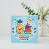 Zomanas Watermeloen Wenskaart (Staand voorkant)