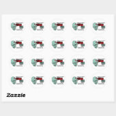 Zomb Aid Zombies Ronde Sticker (Vel)