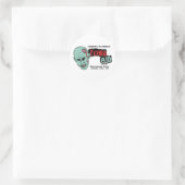 Zomb Aid Zombies Ronde Sticker (Tas)