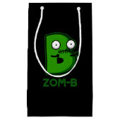 Zomb-b Grappig Halloween Zombie Alfabet B Pun Klein Cadeauzakje (Voorkant)