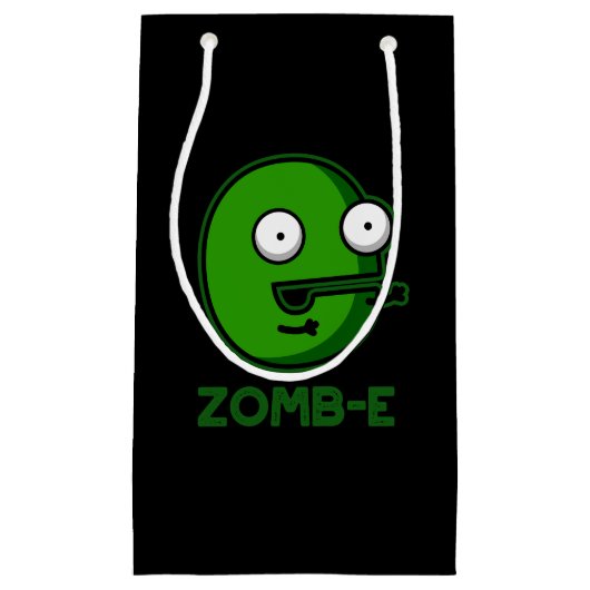 Zomb-E Grappig Halloween Zombie Alfabet Pun Klein Cadeauzakje (Voorkant)