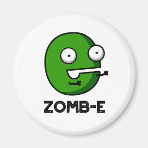 Zomb-E Grappig Halloween Zombie Alfabet Pun Magneet
