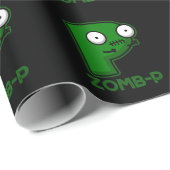 Zomb-P Grappig Halloween Zombie Alfabet Pun Dark B Cadeaupapier (Rol Hoek)