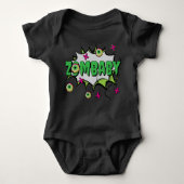'ZomBaby' Funny Funky Schattigee PopArt Halloween  Romper (Voorkant)