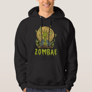 Zombae Zombie Halloween Boyfriend Girlfriend Coupl Hoodie