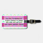 Zombalthema Starfish op Paarse strepen Bagagelabel