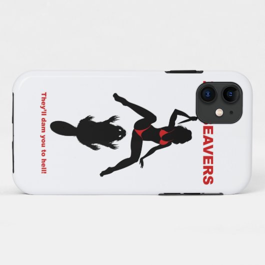 ZOMBEAVERS iPhone case (Achterkant (horizontaal))