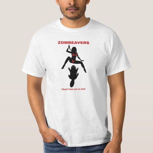 ZOMBEAVERS t-shirt (Voorkant)