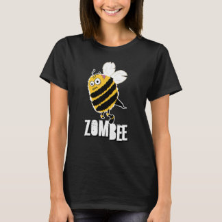 Zombee Bee Zombie Halloween Bumblebee Brain Spooky T-shirt