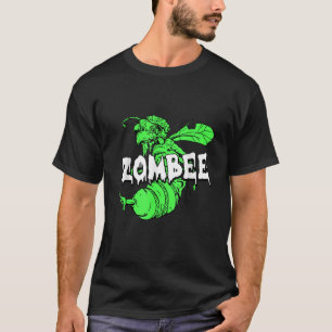 Zombee Grappige Halloween Kostuum Cool Bee Zombie T-shirt